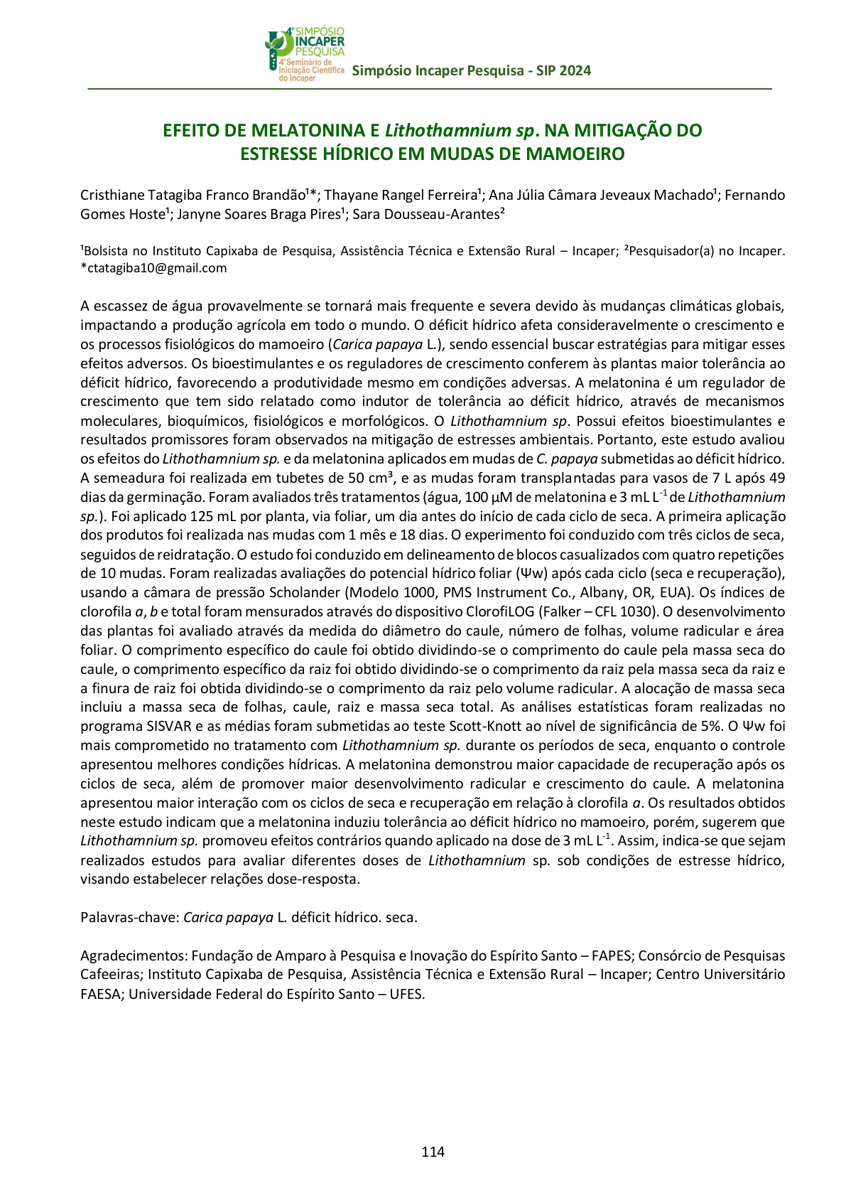 Capa do Artigo